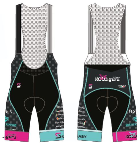 SABY kalhoty krátké KOLO.GURU 2020 TEAM WOMAN