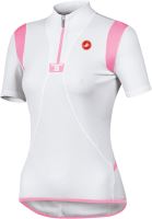 CASTELLI dres dámský krátký rukáv Essenza bílá-růžová